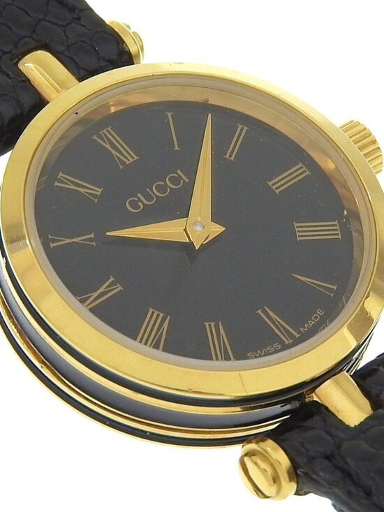 GUCCI Sherry Watches gold blackDial Plated Gold/Stainless Steel Quartz Ana... main image 6